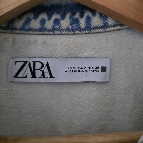 Zara Denim Overalls Romper Light Blue wash M - Picture 2 of 14